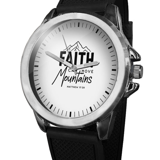 BYF8 Faith Can Move Mountains Premium Unisex Wristwatch