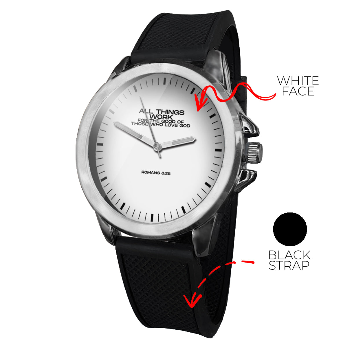 BYF8 All Things Work For The Good Unisex Wristwatch
