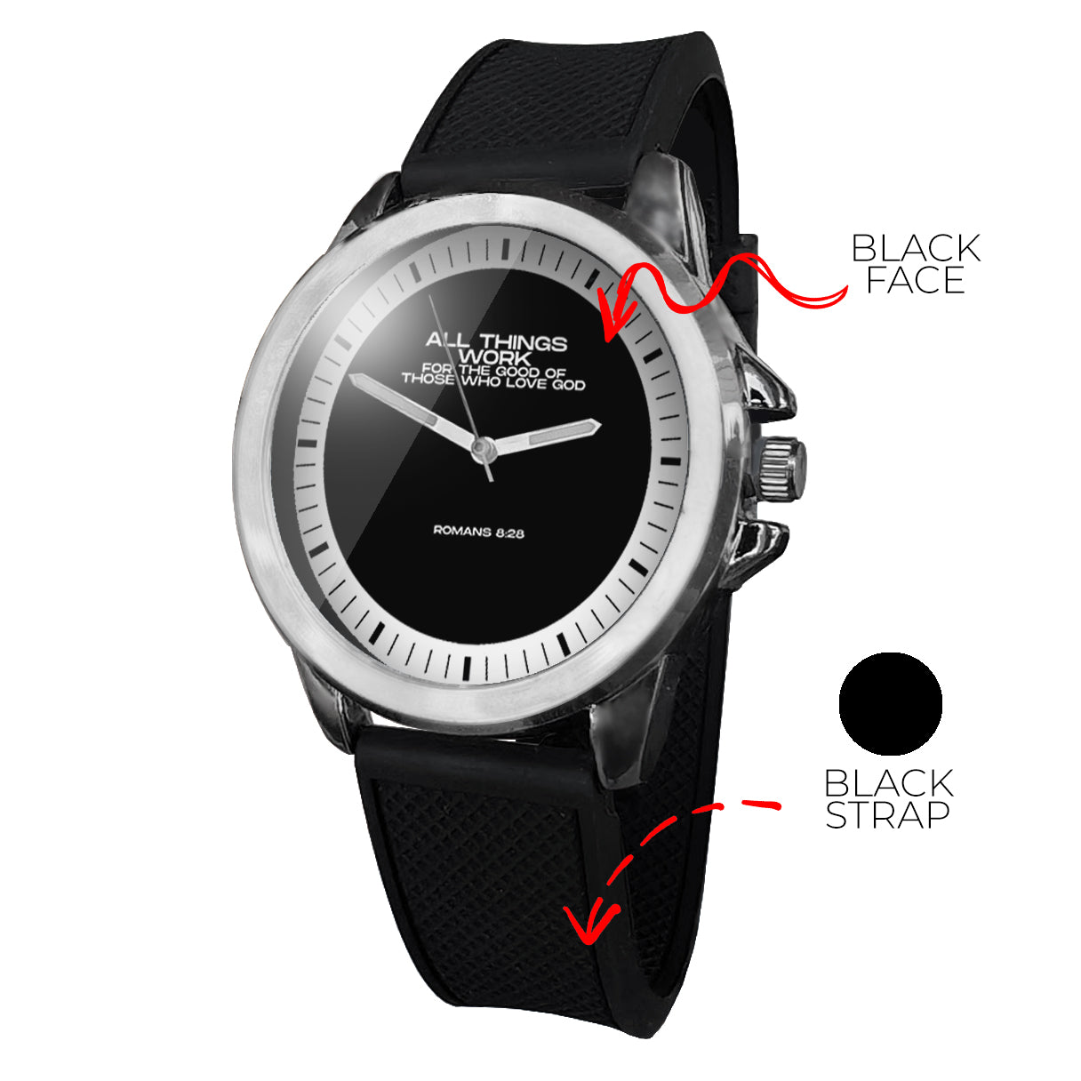 BYF8 All Things Work For The Good Unisex Wristwatch