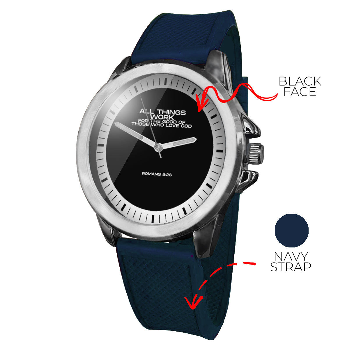 BYF8 All Things Work For The Good Unisex Wristwatch