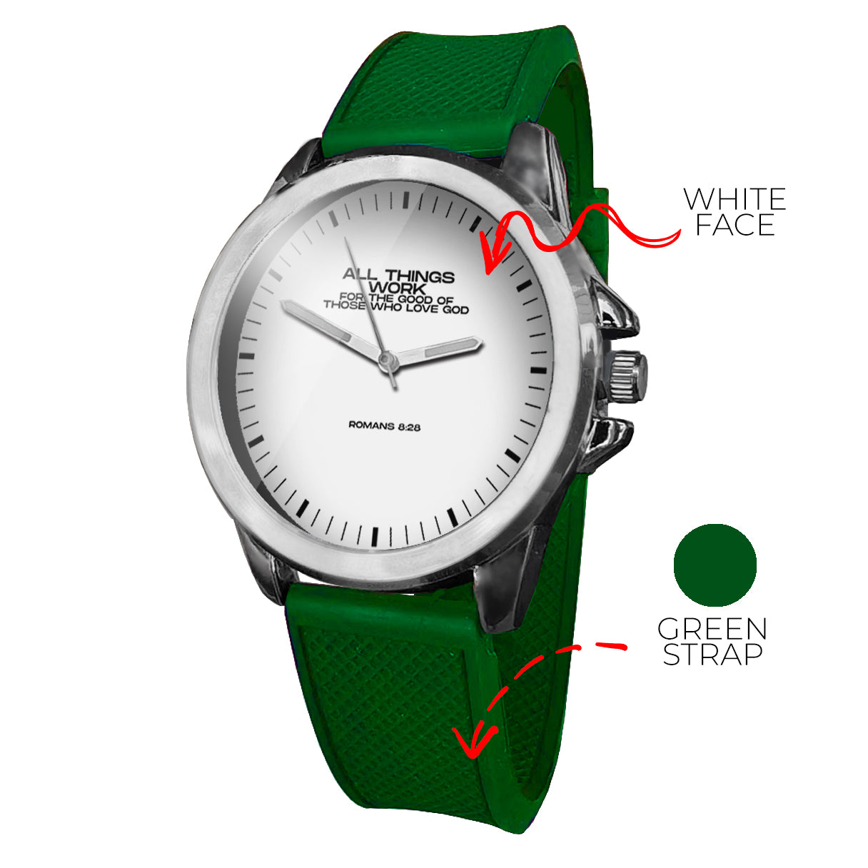 BYF8 All Things Work For The Good Unisex Wristwatch