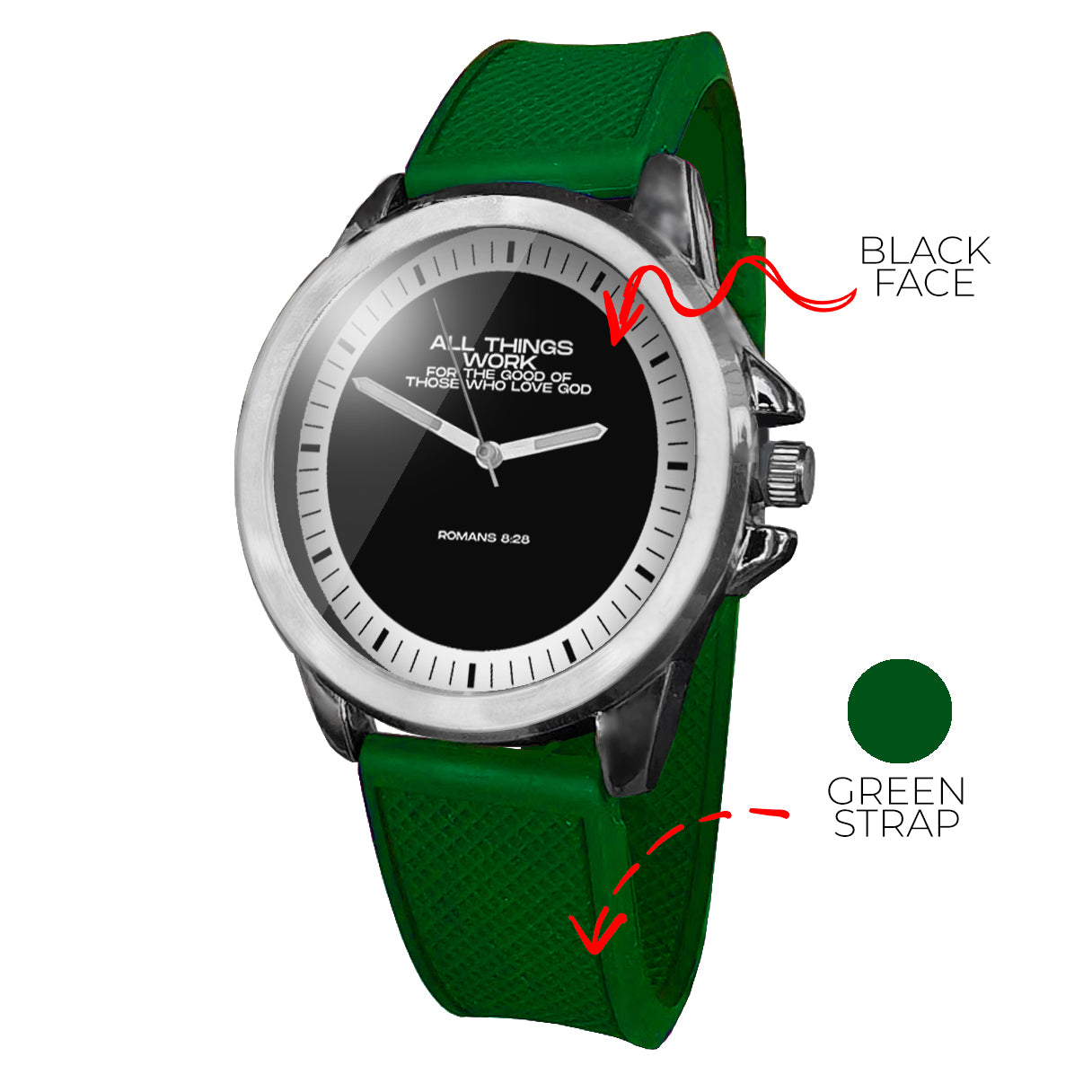 BYF8 All Things Work For The Good Unisex Wristwatch