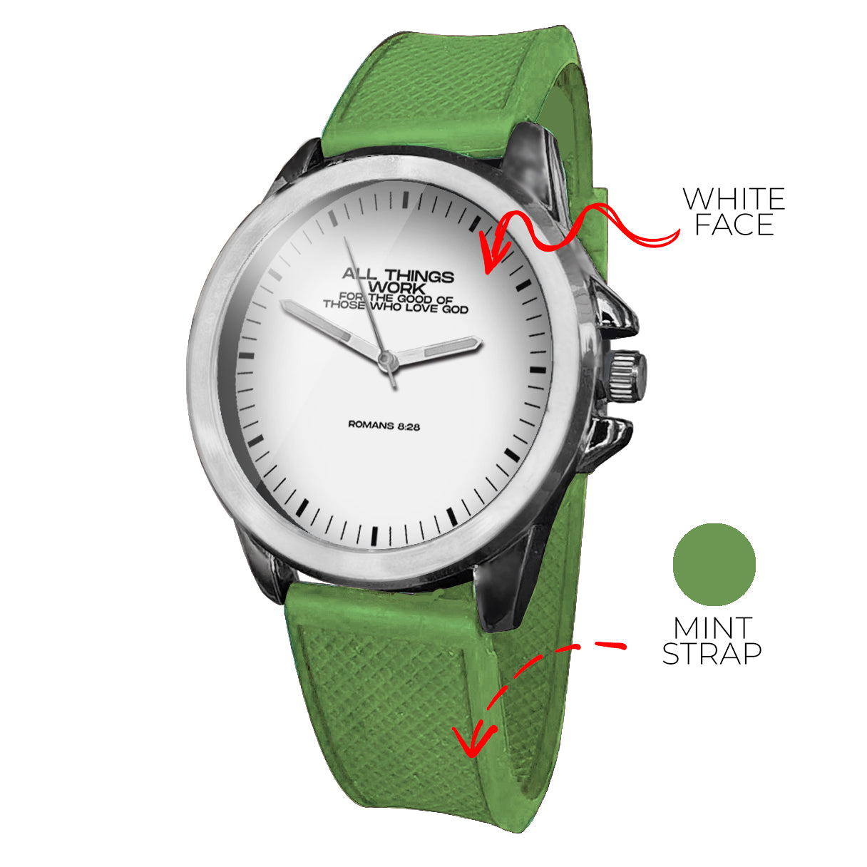 BYF8 All Things Work For The Good Unisex Wristwatch