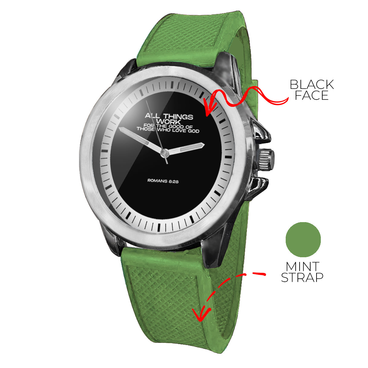 BYF8 All Things Work For The Good Unisex Wristwatch