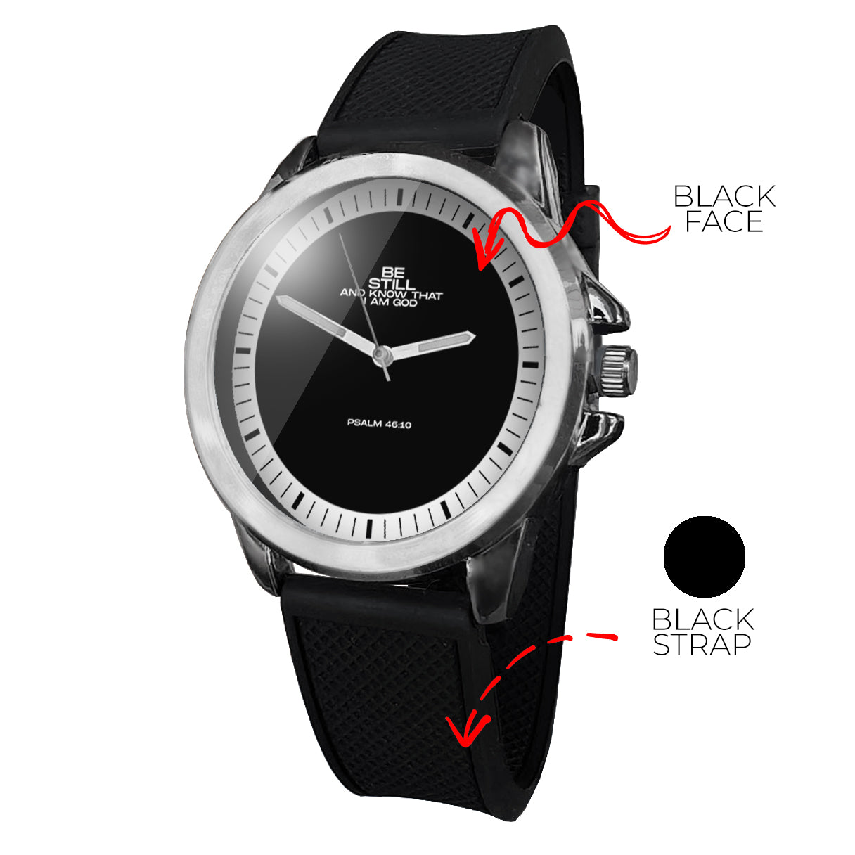 BYF8 Be Still And Know That I Am God Premium Unisex Wristwatch