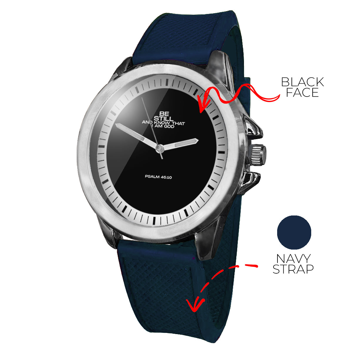 BYF8 Be Still And Know That I Am God Premium Unisex Wristwatch