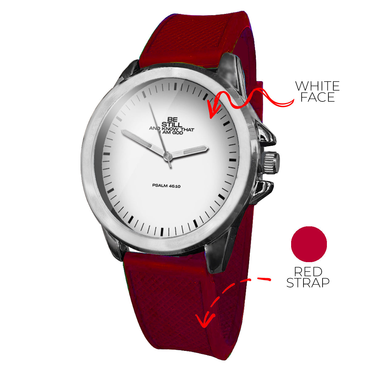 BYF8 Be Still And Know That I Am God Premium Unisex Wristwatch