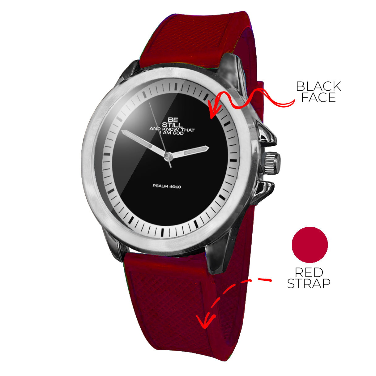 BYF8 Be Still And Know That I Am God Premium Unisex Wristwatch