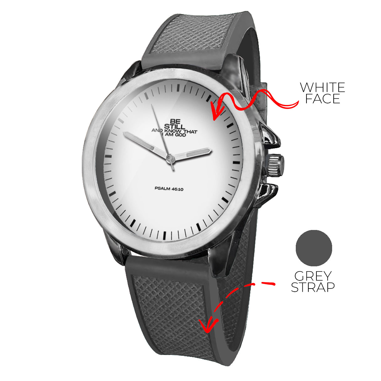 BYF8 Be Still And Know That I Am God Premium Unisex Wristwatch