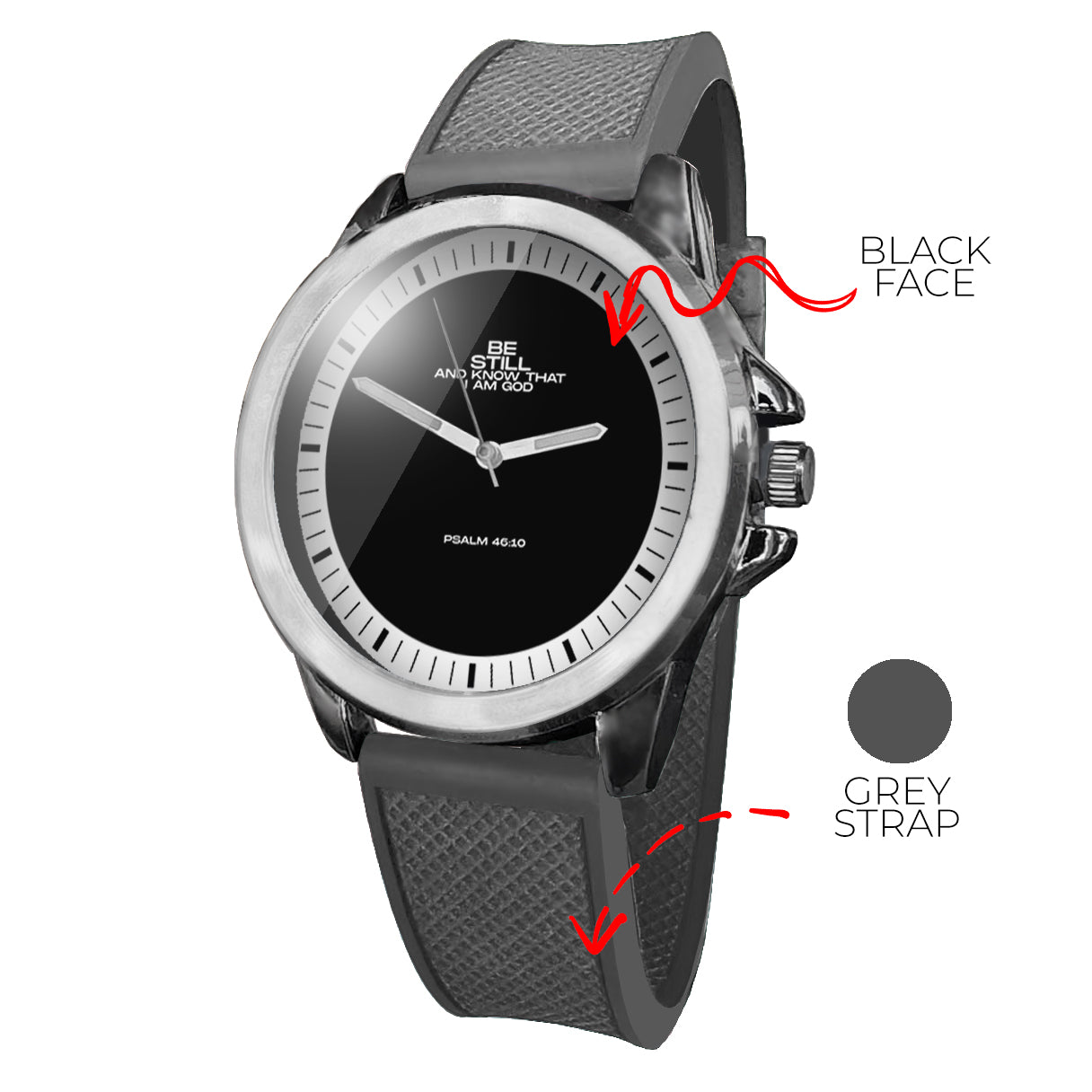 BYF8 Be Still And Know That I Am God Premium Unisex Wristwatch