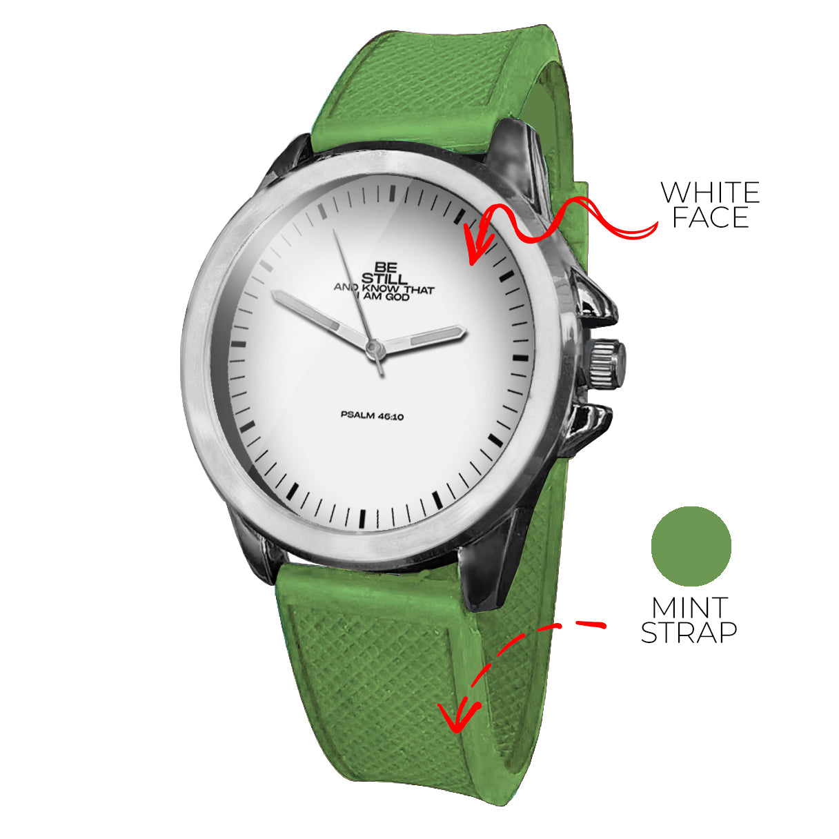 BYF8 Be Still And Know That I Am God Premium Unisex Wristwatch