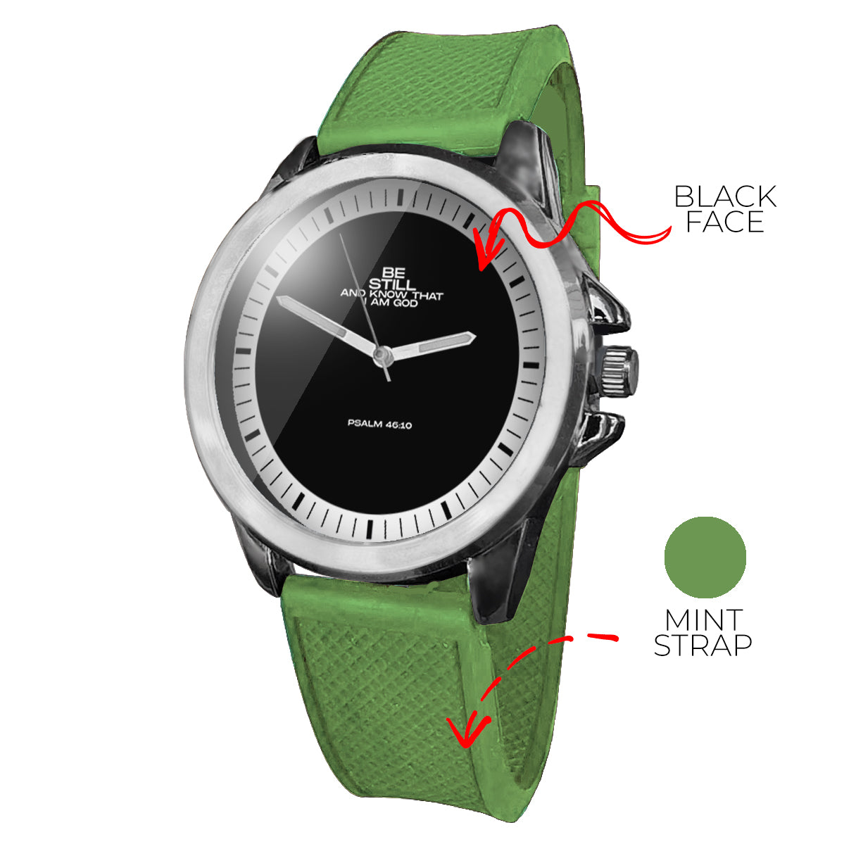 BYF8 Be Still And Know That I Am God Premium Unisex Wristwatch