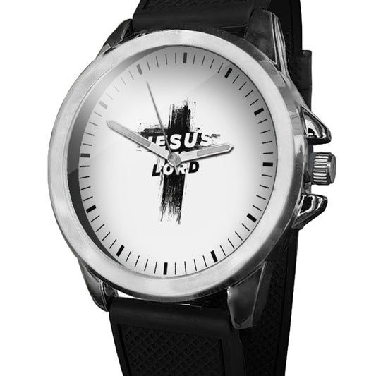 BYF8 Jesus Is Lord Cross Premium Unisex Wristwatch