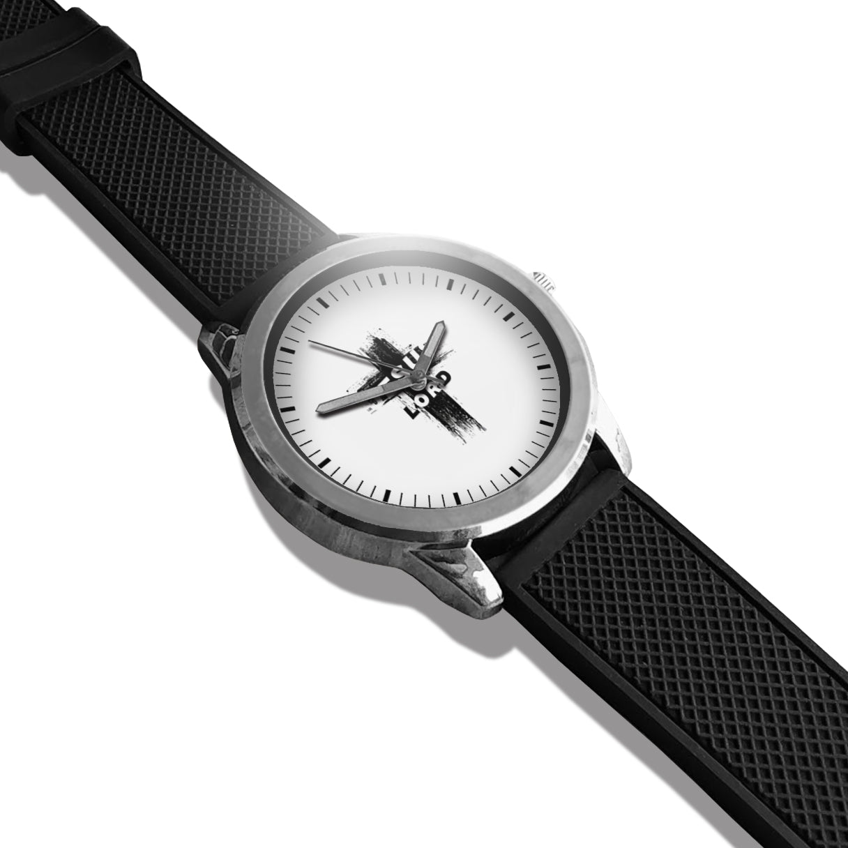 BYF8 Jesus Is Lord Cross Premium Unisex Wristwatch