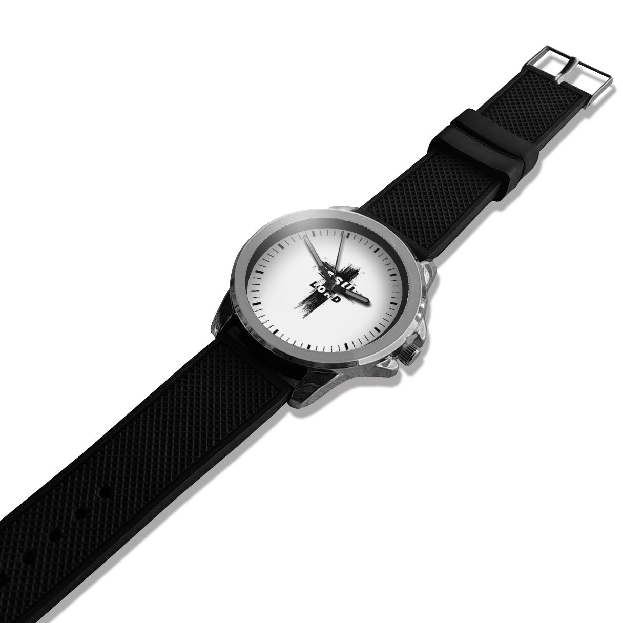 BYF8 Jesus Is Lord Cross Premium Unisex Wristwatch